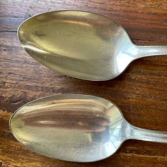 Vintage 1927 R C Co Orleans Set of 3 Dinner Spoons - Picture 5 of 11